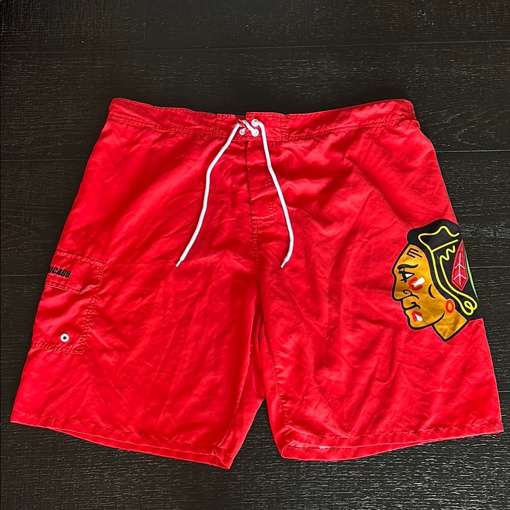 NHL Chicago Blackhawks Men’s Swim Trunks
